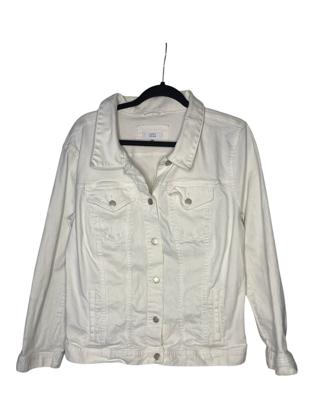 Loft Plus White Denim Jacket Sz 16
- Women's Lightweight Trucker